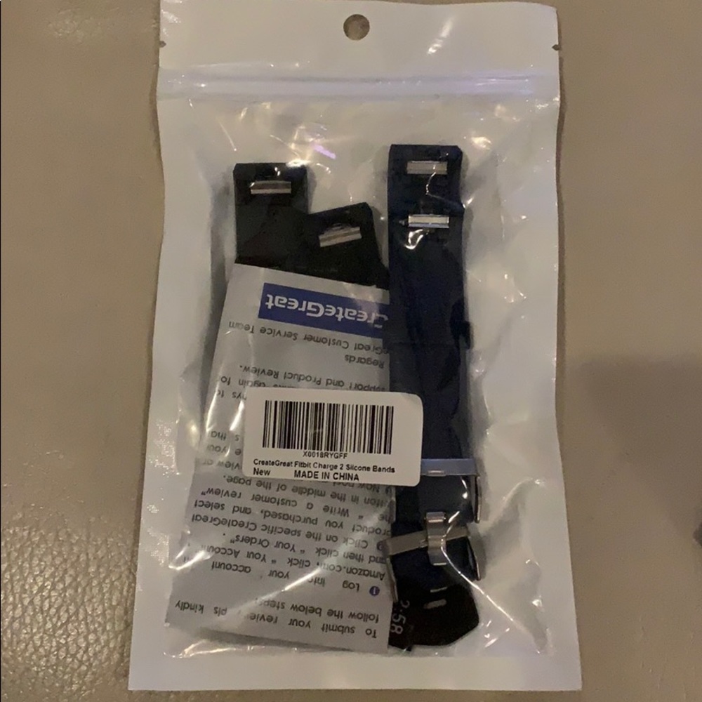 NEW 3 silicone bands for Fitbit charge 2
